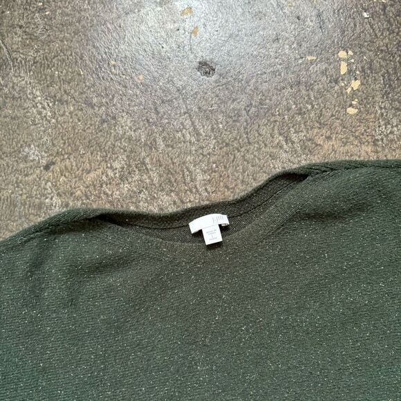 J. Jill Women’s Green Sweater Size Large Cotton Blend Essential Style Speckled - Picture 2 of 12